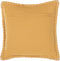 KAVALAM - Sierkussen - Mosterdgeel - 45 x 45 cm - Katoen
