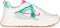 POSH by Poelman RIVER - Dames Sneakers - Chunky zool - Wit met groene combinatie