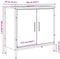 vidaXL - Wastafelkast - 60x30x60 - cm - bewerkt - hout - artisanaal - eikenkleurig