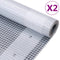 vidaXL - Dekzeilen - 2 - st - Leno - 260 - g/m² - 4x4 - m - wit