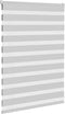 vidaXL - Zebra - rolgordijn - 95x100 - cm - stofbreedte - 90,9 - cm - lichtgrijs