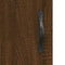 vidaXL - Wandkast - 34,5x34x90 - cm - bewerkt - hout - bruin - eikenkleur
