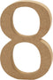 Cijfer 8 h: 13 cm dikte 2 cm MDF 1stuk