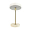 MOONLIGHT - LED tafellamp - oplaadbaar - beige brass travertine