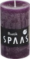 Cilinderkaars rustiek - Ø5 cm x 8 cm aubergine