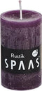 Cilinderkaars rustiek - Ø5 cm x 8 cm aubergine