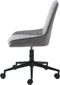 Bureaustoel Shenley Grijs Velvet - Giga Living