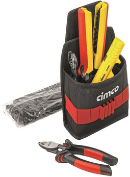 Cimco Gürteltasche Solar inkl. 5 Tlg 170475 Gereedschapstas gevuld Electricien, Handwerker 6-delig