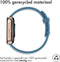 iMoshion Bandje Geschikt voor Oppo Watch 41 mm - iMoshion Siliconen band zilver knoopje - Blauw