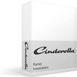 Cinderella - Hoeslaken - Flanel - 140x200/210 cm - Wit