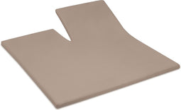 Cinderella Single-split topper hoeslaken – Badstof – tot 15 cm – 160x200/210 – Taupe
