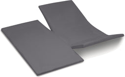 Cinderella Weekend Hoeslaken - Splittopper - 2 Persoons - Katoen - 180x200 cm - Dubbele split - Antraciet