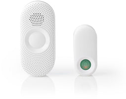 Nedis DOORB230CWT - Draadloze Deurbelset - Eenvoudige installatie - Wit