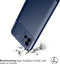 iMoshion Hoesje Geschikt voor Samsung Galaxy A03 Hoesje Siliconen - iMoshion Carbon Softcase Backcover - Blauw