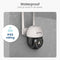 Gologi Outdoor Camera - Beveiligingscamera met nachtzicht - 3MP - IP65 Waterproof - Two-way audio - Wit Zwart