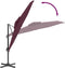 vidaXL - Zweefparasol - met - dubbel - dak - 400x300 - cm - bordeauxrood