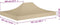vidaXL - Partytentdak - 270 - g/m² - 4,5x3 - m - beige