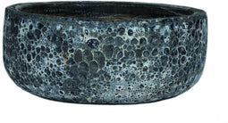 PTMD Seco Ronde Bloempot - H23 x Ø55 cm - Keramiek - Donkergrijs