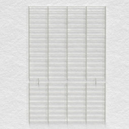 Circulair wandrek FENCY "L" (120x80 cm) Wit