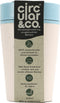 Circular&Co. herbruikbare to go koffiebeker (rCUP) crème/blauw 8oz/227ml