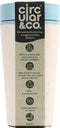 Circular & Co. herbruikbare to go koffiebeker (rCUP) crème/blauw 12oz/340ml