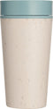 Circular & Co. herbruikbare to go koffiebeker (rCUP) crème/blauw 12oz/340ml