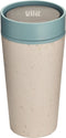 Circular & Co. herbruikbare to go koffiebeker (rCUP) crème/blauw 12oz/340ml