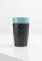 Circular & Co. herbruikbare to go koffiebeker (rCUP) zwart/blauw 8oz/227ml