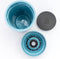 Circular & Co. herbruikbare to go koffiebeker (rCUP) zwart/blauw 12oz/340ml
