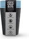 Circular & Co. herbruikbare to go koffiebeker (rCUP) zwart/blauw 8oz/227ml