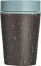 Circular & Co. herbruikbare to go koffiebeker (rCUP) zwart/blauw 8oz/227ml