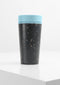 Circular & Co. herbruikbare to go koffiebeker (rCUP) zwart/blauw 12oz/340ml