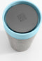 Circular & Co. herbruikbare to go koffiebeker (rCUP) zwart/blauw 12oz/340ml