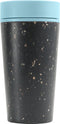 Circular & Co. herbruikbare to go koffiebeker (rCUP) zwart/blauw 12oz/340ml