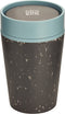 Circular & Co. herbruikbare to go koffiebeker (rCUP) zwart/blauw 8oz/227ml