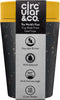 Circular&Co. herbruikbare to go koffiebeker (rCUP) zwart/geel 8oz/227ml