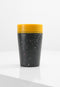 Circular&Co. herbruikbare to go koffiebeker (rCUP) zwart/geel 8oz/227ml