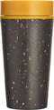 Circular & Co. herbruikbare to go koffiebeker (rCUP) zwart/geel 12oz/340ml