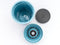 Circular&Co. herbruikbare to go koffiebeker (rCUP) zwart/geel 8oz/227ml