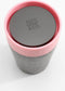 Circular&Co. herbruikbare to go koffiebeker (rCUP) zwart/roze 8oz/227ml