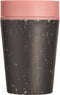 Circular&Co. herbruikbare to go koffiebeker (rCUP) zwart/roze 8oz/227ml
