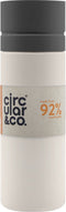 Circular&Co. herbruikbare to go waterfles 21oz/600ml crème/grijs