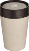 Circular & Co - Travel Mug - Koffiebeker To Go - Coffee To Go Beker - 227 ml - Crème - Zwart - 8oz - Duurzaam