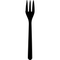 Circulware - Vork | snackvork | reusable | pP | 130mm | zwart | zak à 50 stuks