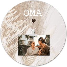 Cirkel met foto oma Ø 30 cm