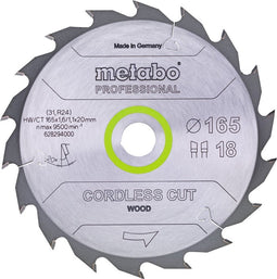 Cirkelzaagblad Cordless Cut Wood - Professional | 165 x 1.6 x 20 mm | Z36 WZ 15°