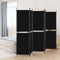 vidaXL - Kamerscherm - met - 5 - panelen - 250x200 - cm - stof - zwart