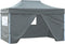 vidaXL - Vouwtent - pop-up - met - 4 - zijwanden - 3x4,5 - m - antraciet