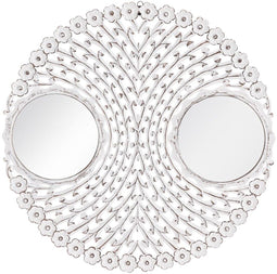 Wandspiegel Wit 90 x 1,5 x 90 cm