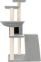 vidaXL - Kattenmeubel - met - sisal - krabpalen - 94 - cm - lichtgrijs